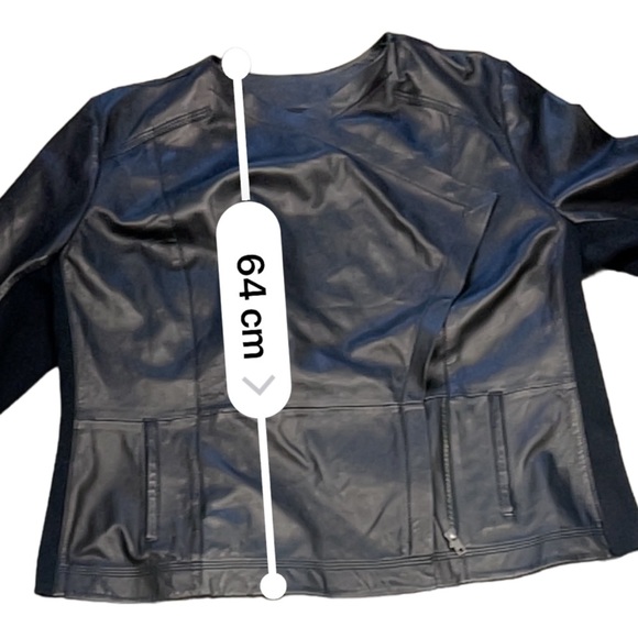 Sejour Waterfall Front Leather Jacket 1X - Picture 11 of 12